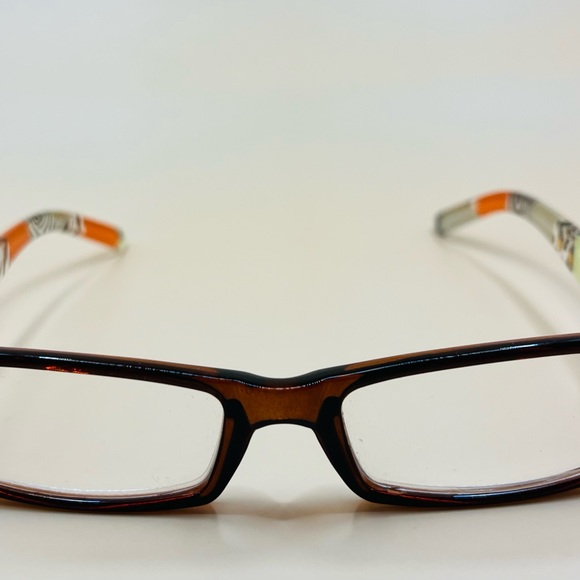 Geometric narrow readers w/ spring hinges, stylish arms & thin Aspheric Lenses - Picture 8 of 13